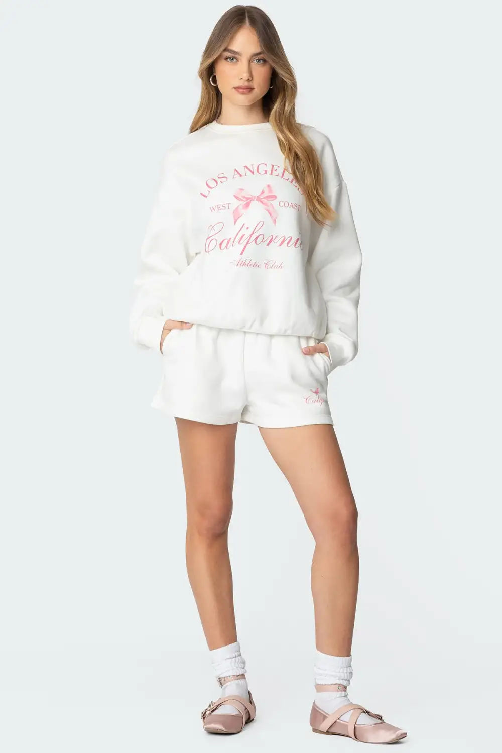 Cali Bow Sweat Shorts
