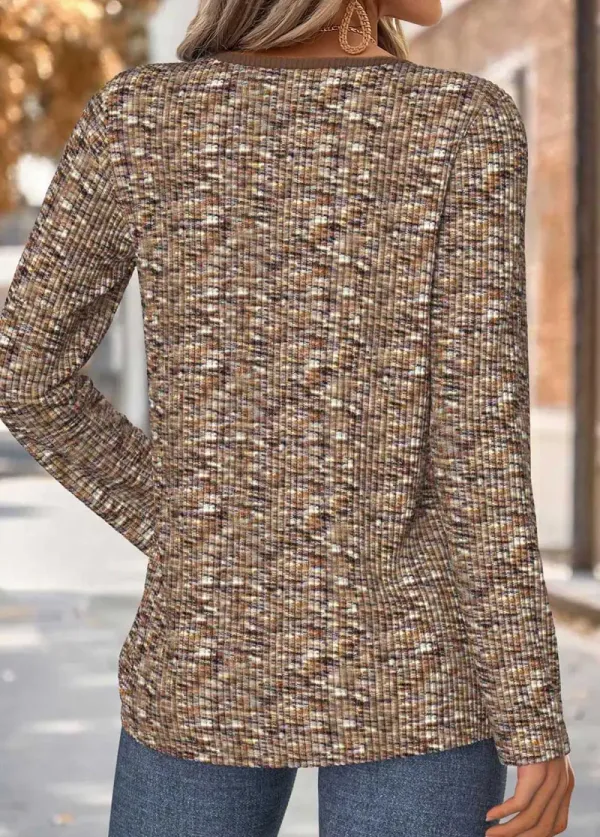 Dark Coffee Tummy Coverage Long Sleeve T Shirt