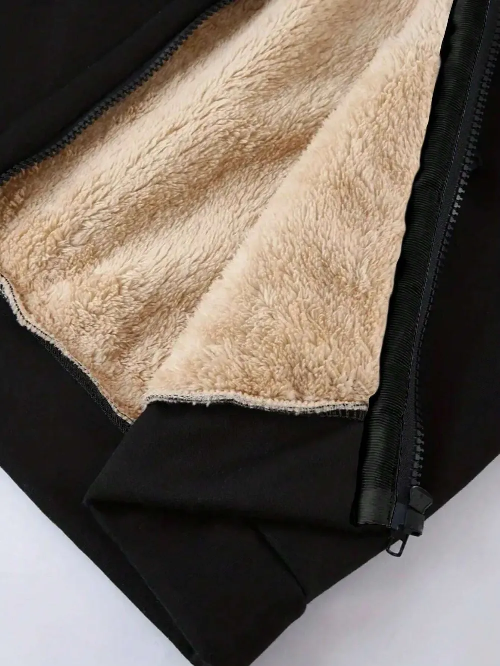 Zipper-front Hooded Fleece Sweatshirt