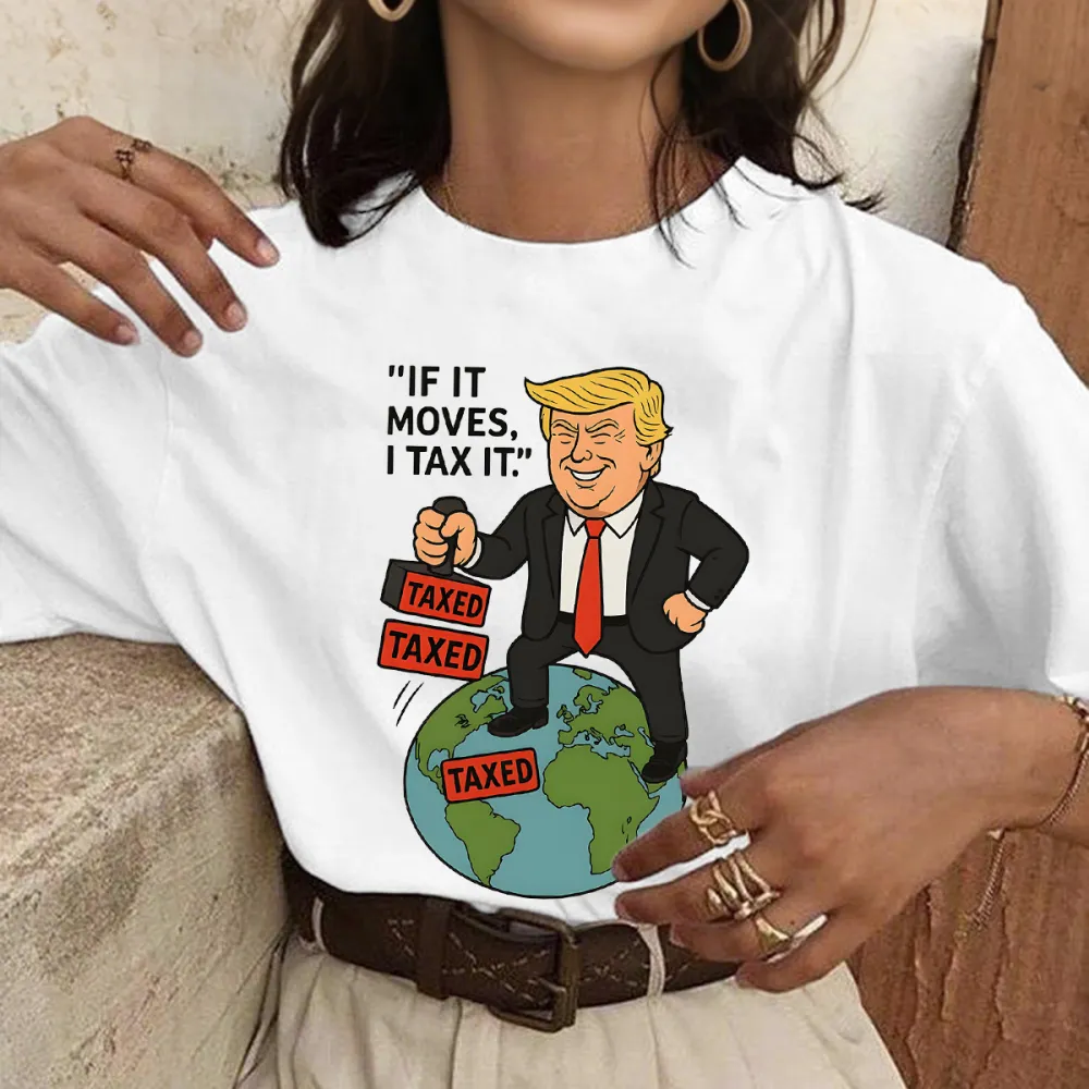 Trump If It Moves I Tax It Cartoon T-Shirts