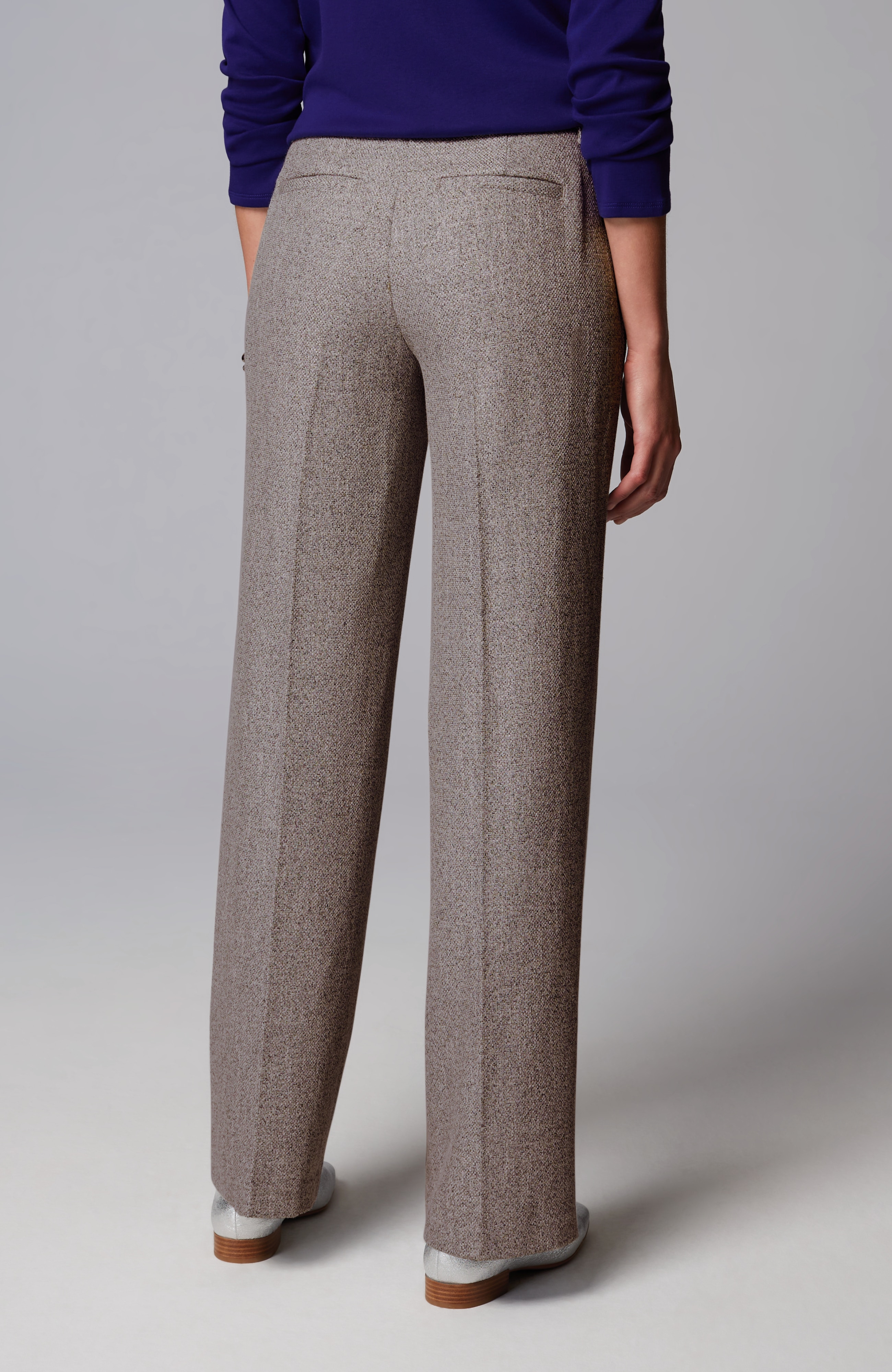 Tweed Wide-Leg Trousers