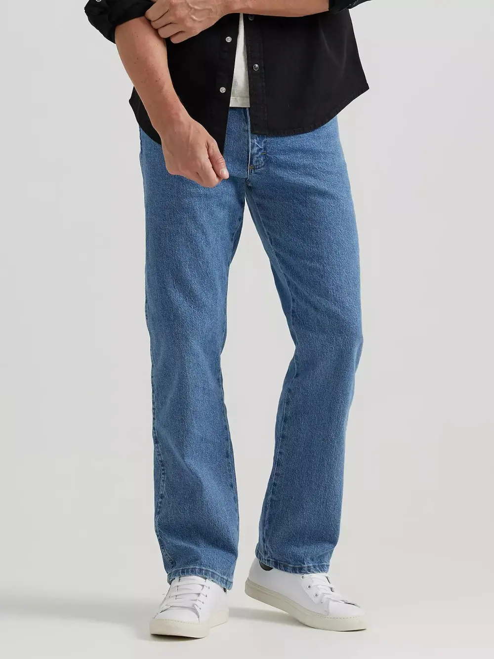 WRANGLER COMFORT SOLUTIONS SERIES COMFORT FIT JEAN IN DARK FLEX