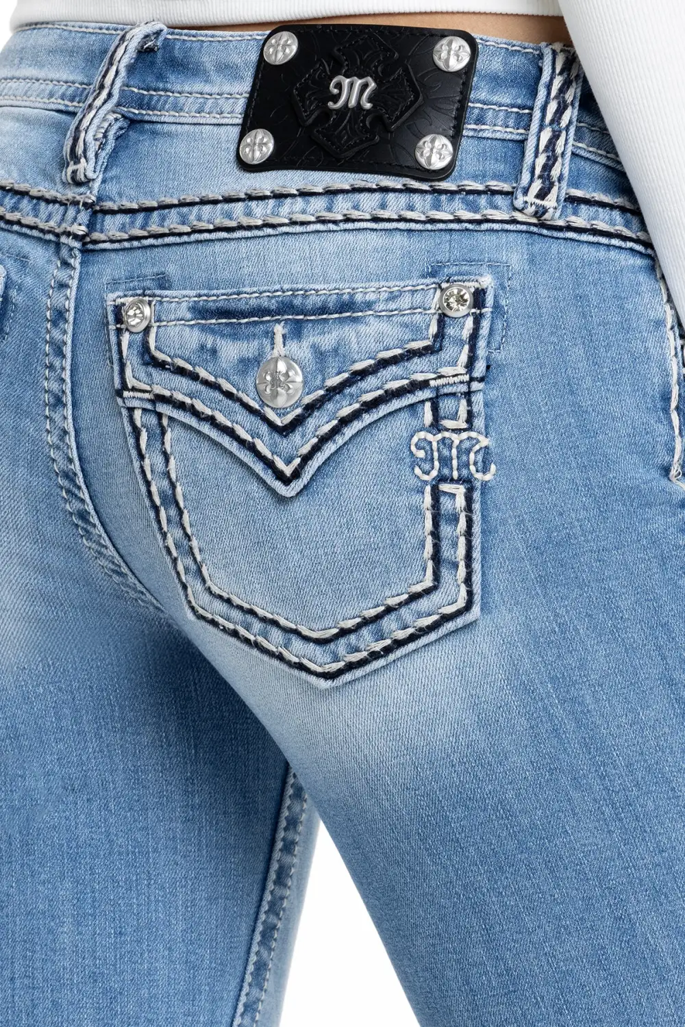 Cleo Stitched Bootcut Jeans