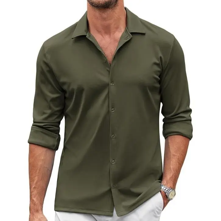 Fall Outfits Men's Shirt Wrinkle Free Dress Shirt