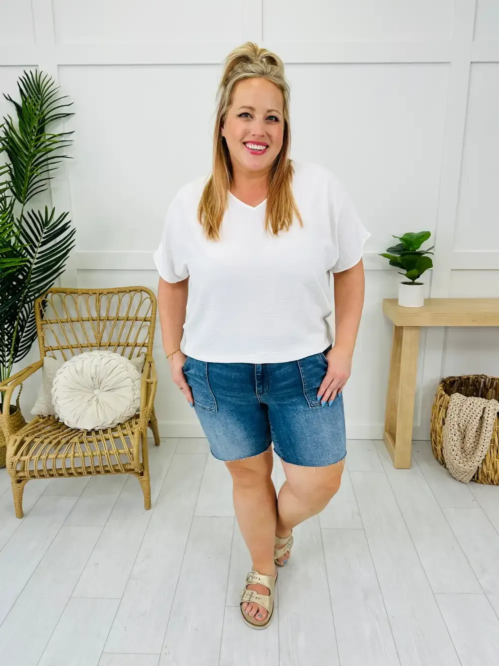 Judy Blue Patch Perfect Bermuda Shorts