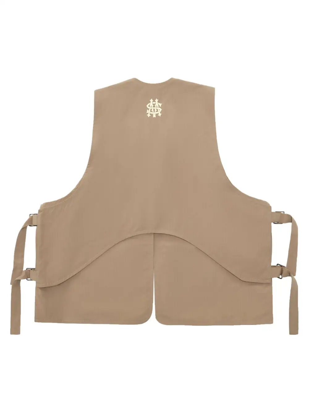 Skeleton Print Padded Cargo Vest -1201