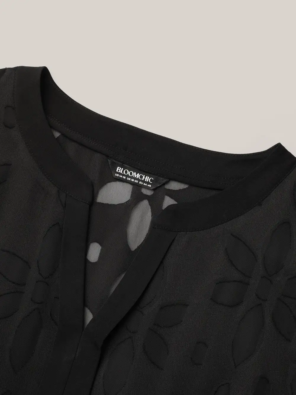 Sheer Back Textured Cut-Out Midi Dress