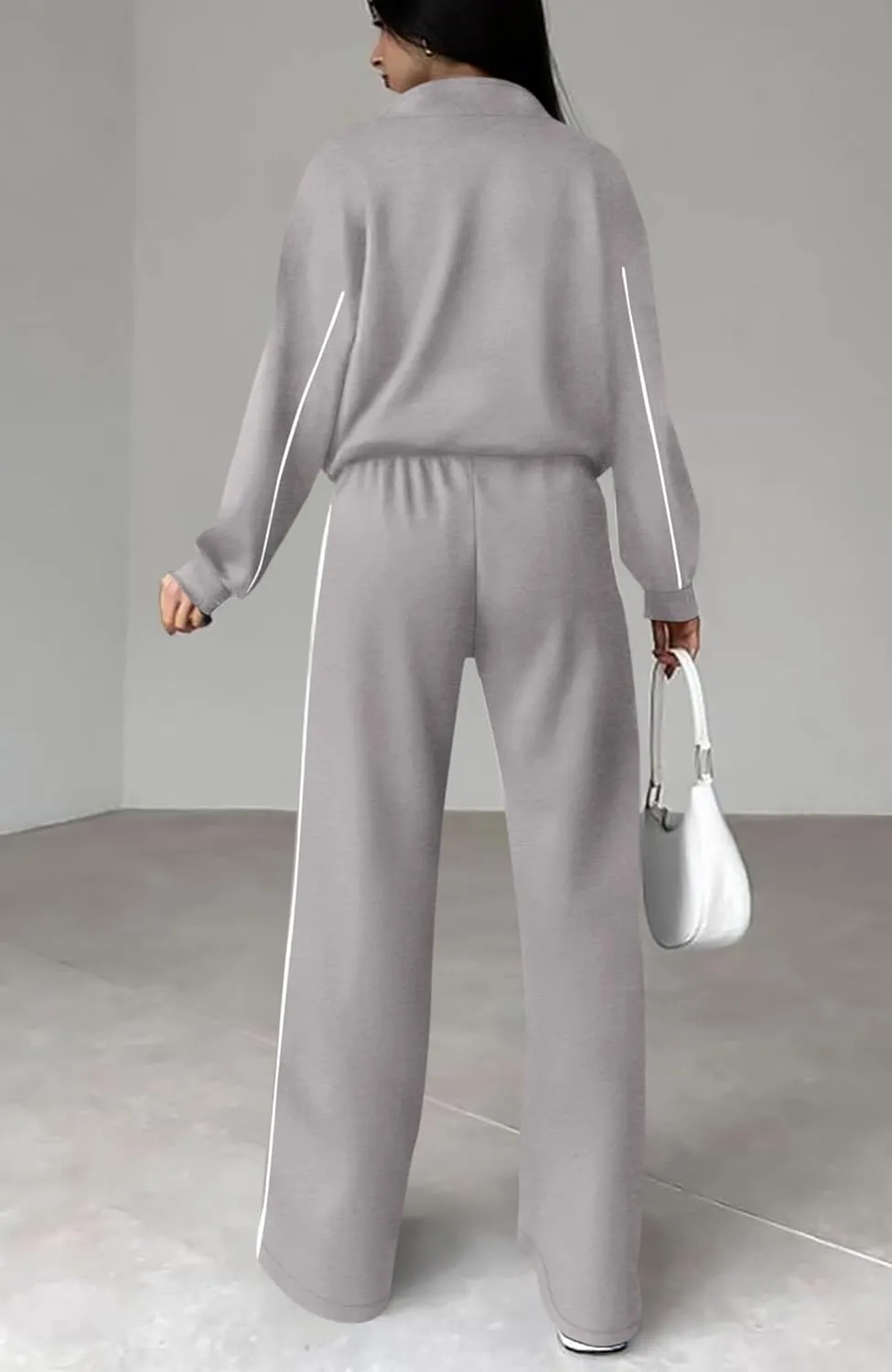 Women's Two Piece Tracksuit Fall 2024 Long Sleeve Jogger Sweatsuit Sets