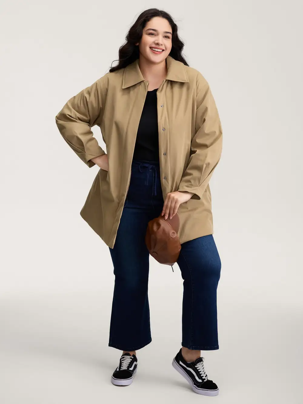 Balloon Sleeve Long Quilted Jacket