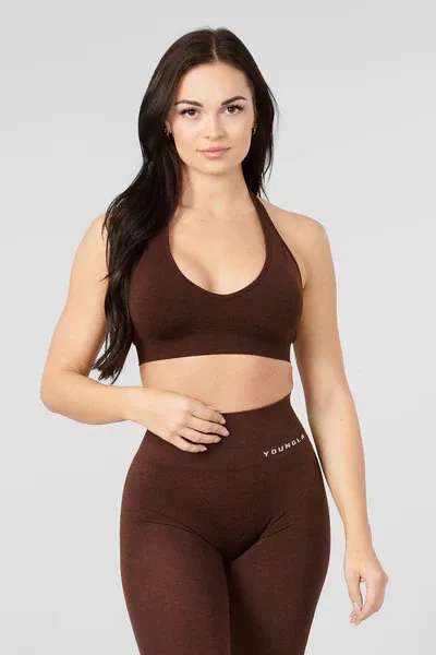 W328 - CORE SEAMLESS HALTER SPORTS BRA