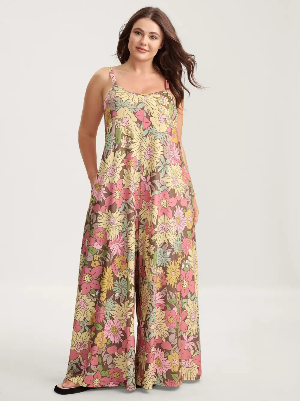 Vivid Groove Stretchy Adjustable Jumpsuit