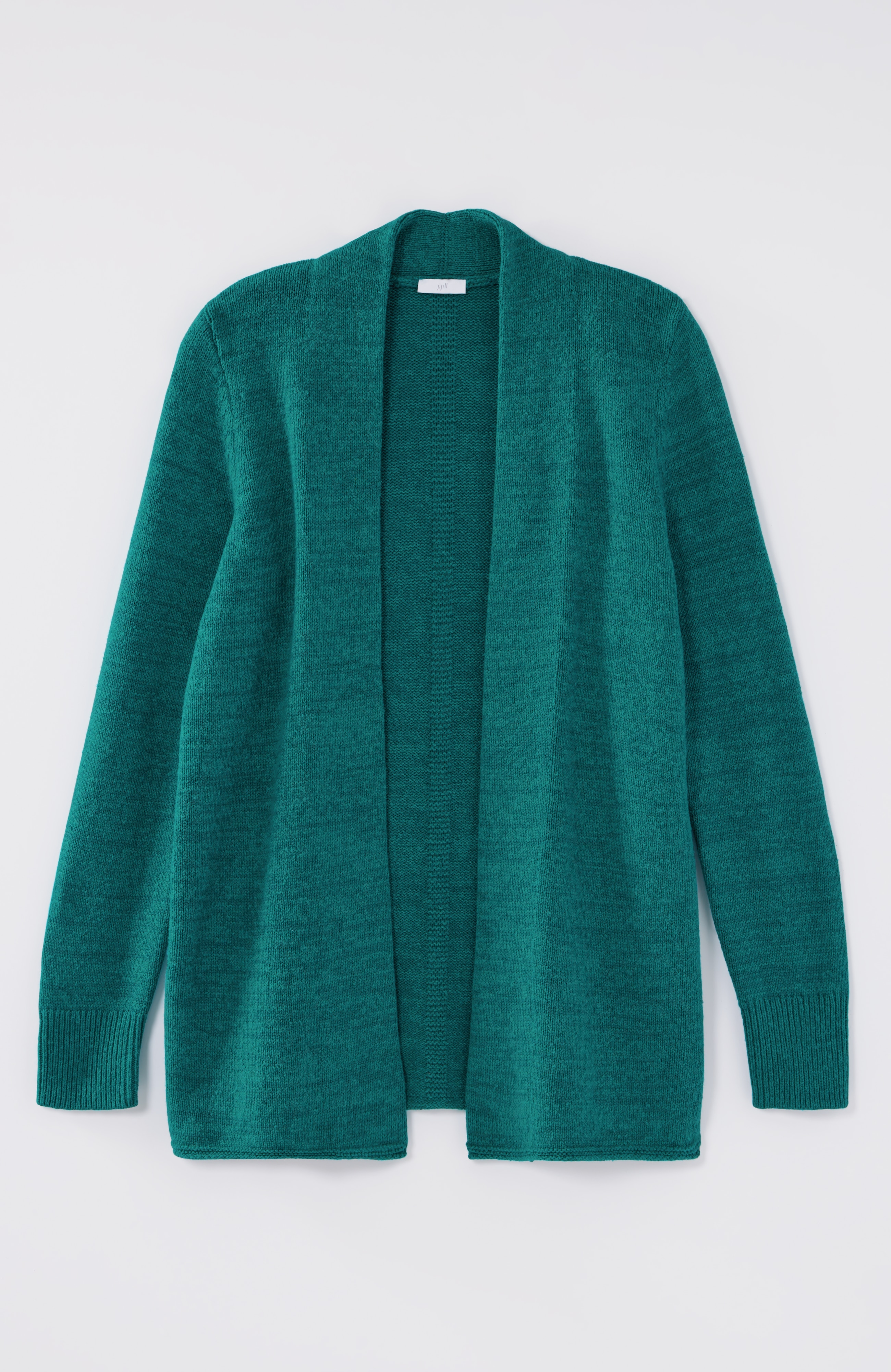 Open-Front Shawl-Collar Cardi