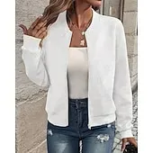 Women's Texture Sweatshirt Waffle Sweatshirt  Pullover Hoodie Sweatshirt Plain Streetwear Casual Long Sleeve Hooded Regular Tops Street Holiday Going out Buttons Black White Pink Wine Fall Winter