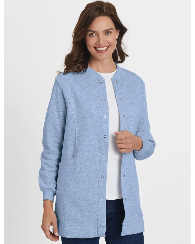 Long Snap-Front Jacket