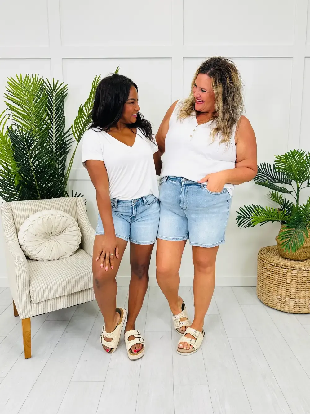 Judy Blue Retro Refresh Dad Shorts