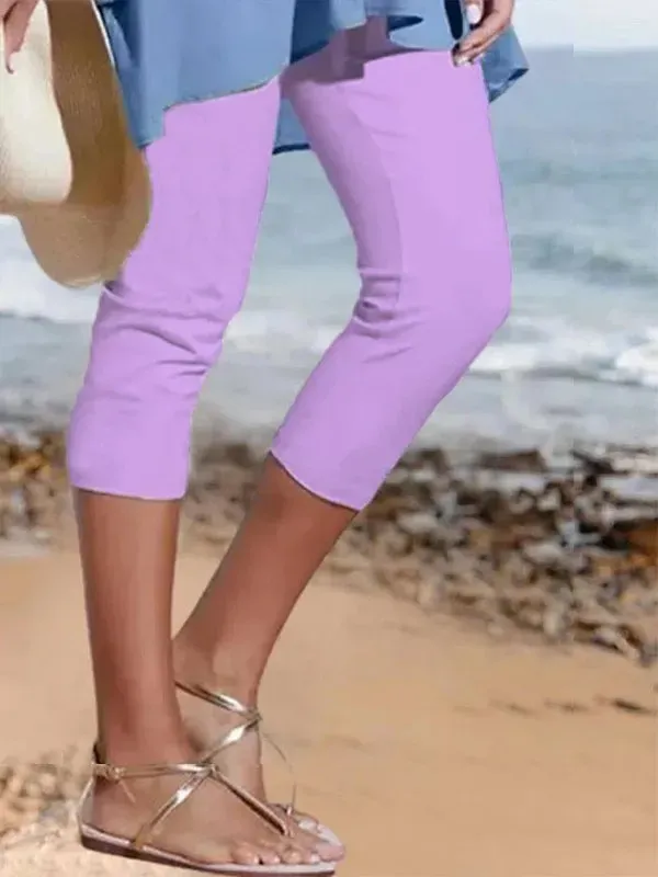 Women's Plain Casual Leggings