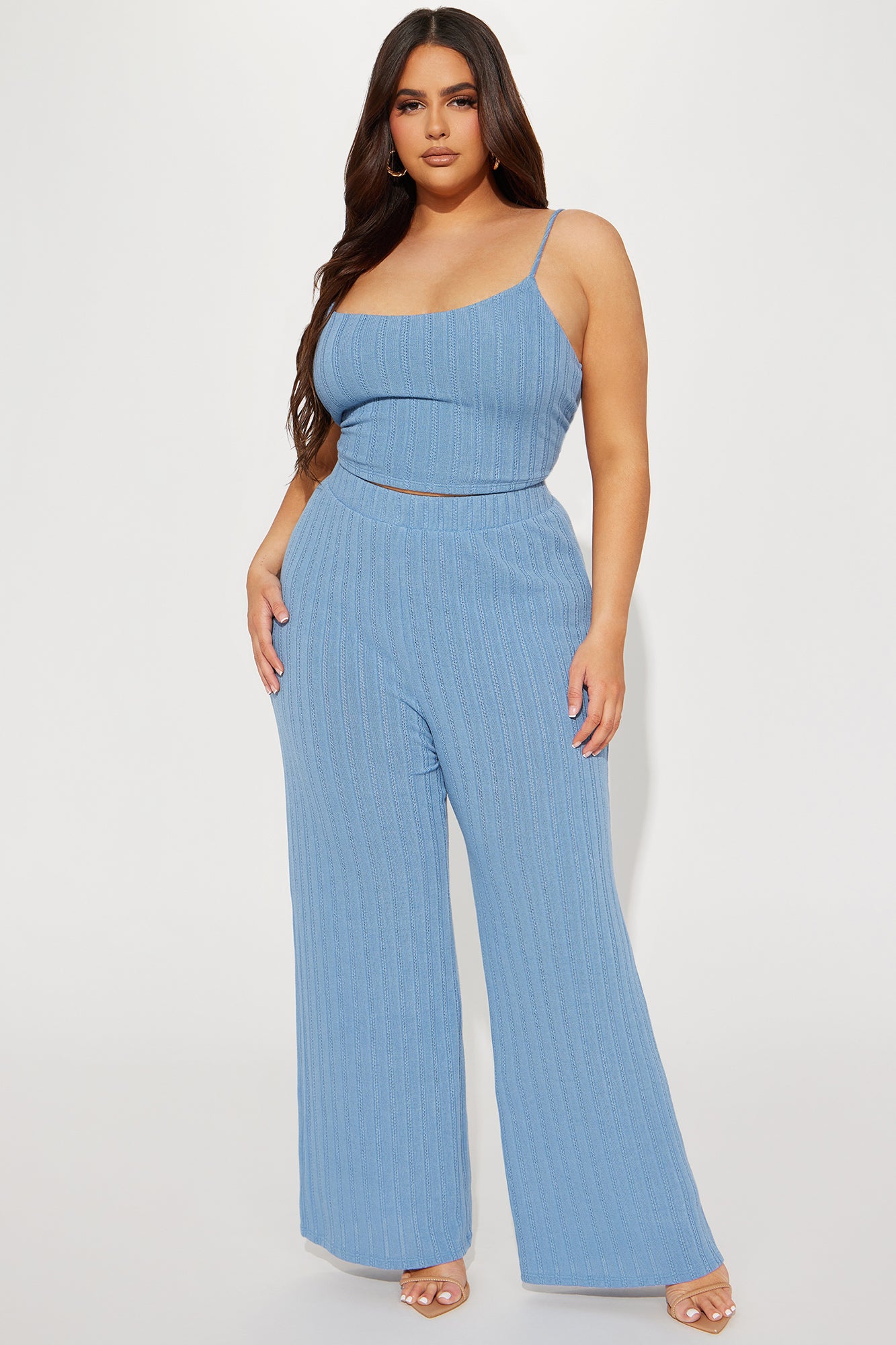 At The Spot Pant Set  - Blue
