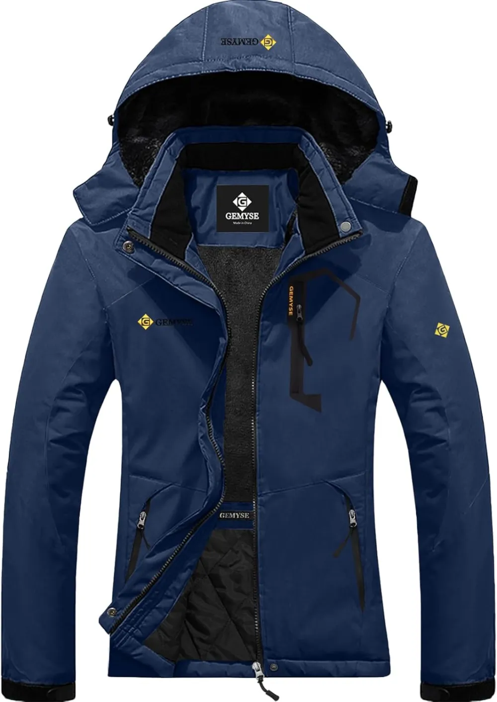 Women's Ski Snow Jacket Warm Winter Waterproof Coat Snowboard Rain Jacket Hooded Windproof Windbreaker