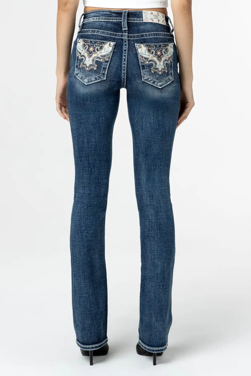 Spring Bloom Slim Bootcut Jeans