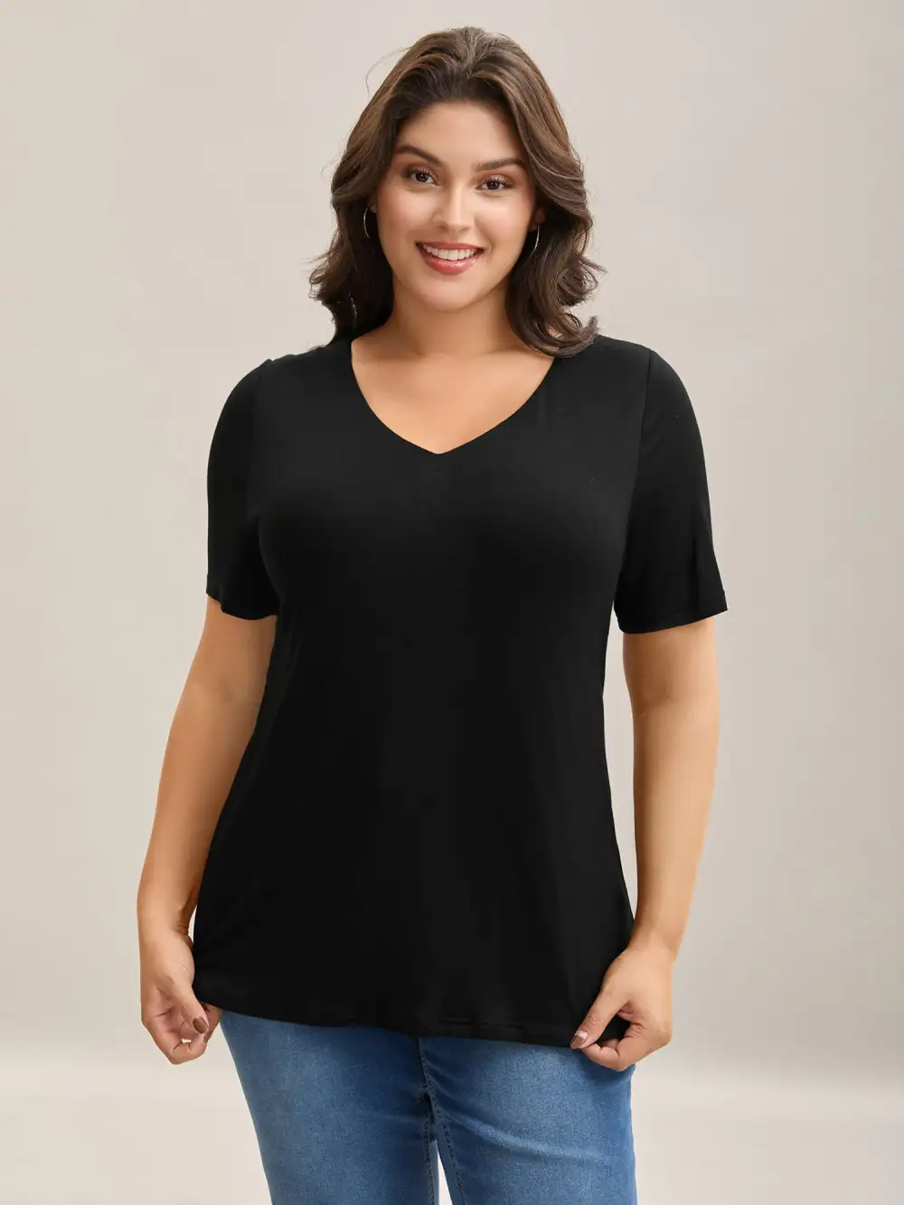Supersoft Fitted V-Neck T-Shirt