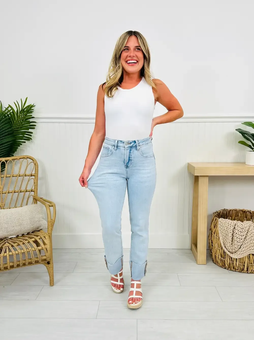 MOCO Exclusive Not Your Mother's Tummy Control Mom Jeans