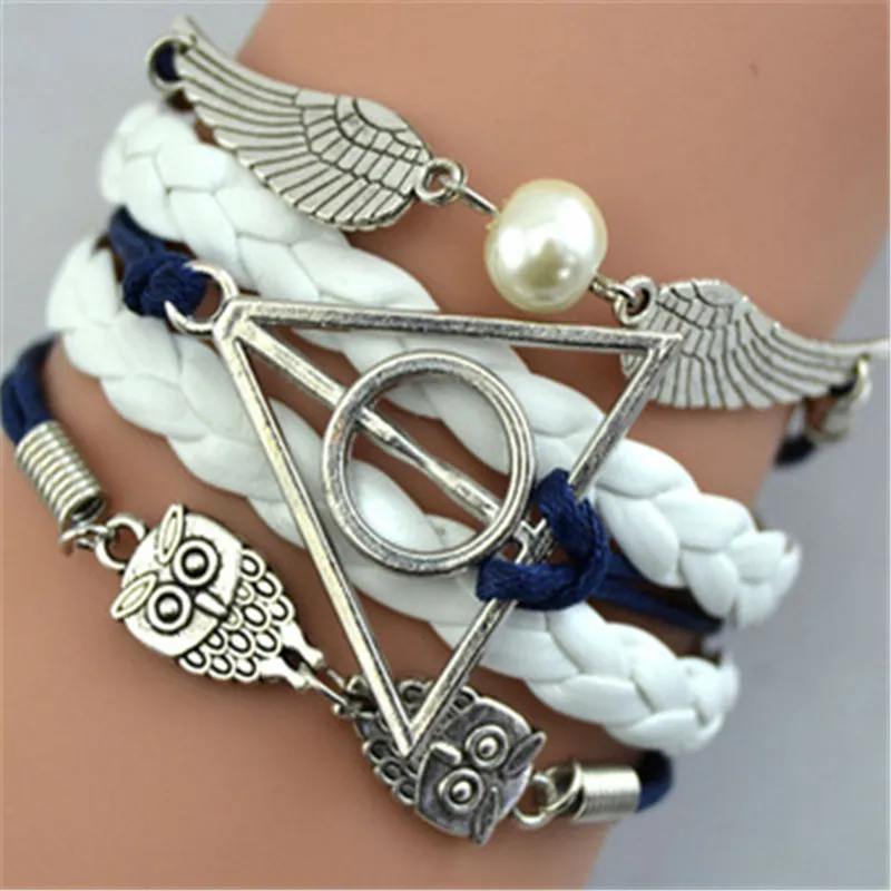 Owl Wings Peace Symbol Vintage All-match Bracelet