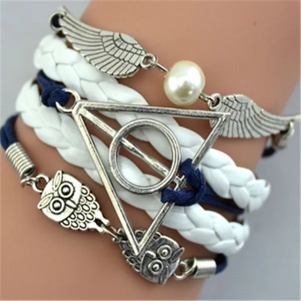 Owl Wings Peace Symbol Vintage All-match Bracelet