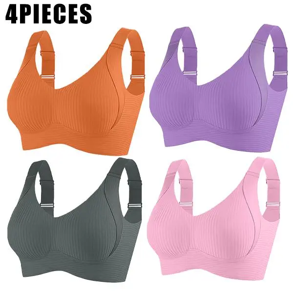 Seamless Bra Set-Push-Up, Wire-Free, Ultra-Soft Comfort