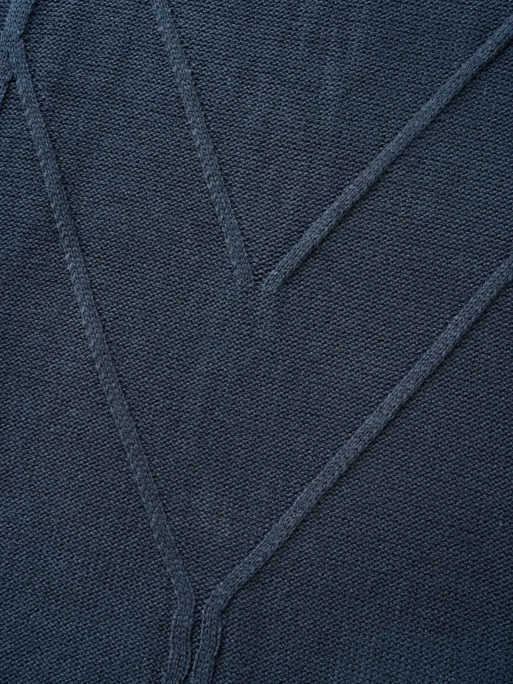 V Neck Cable Knit Texture Pullover