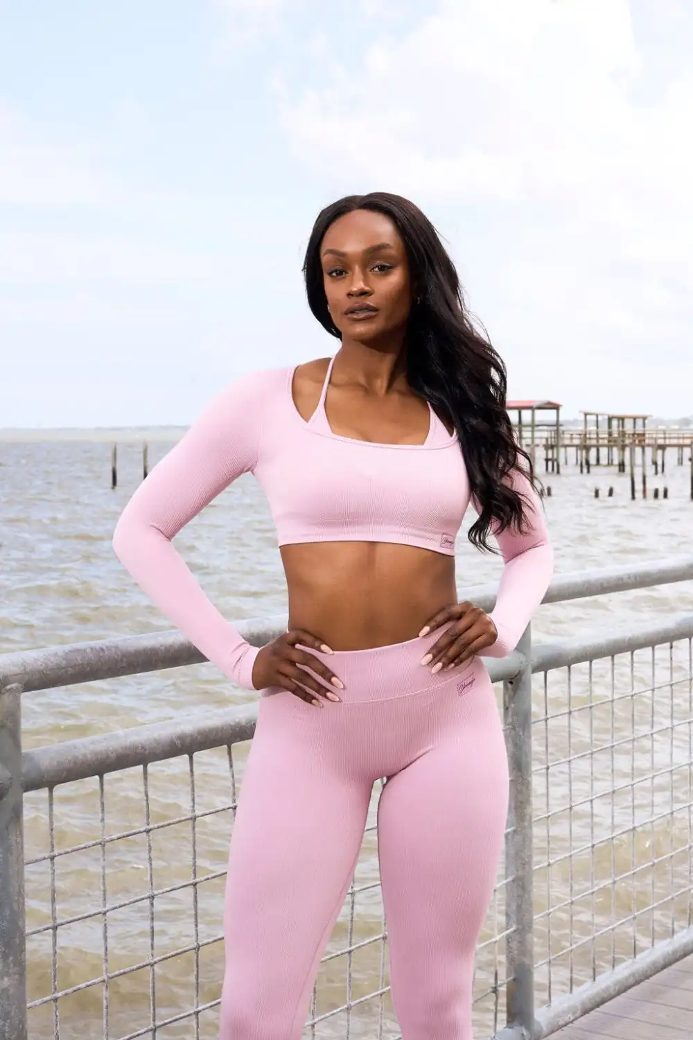 W449 Ribbed Seamless Longsleeve crop