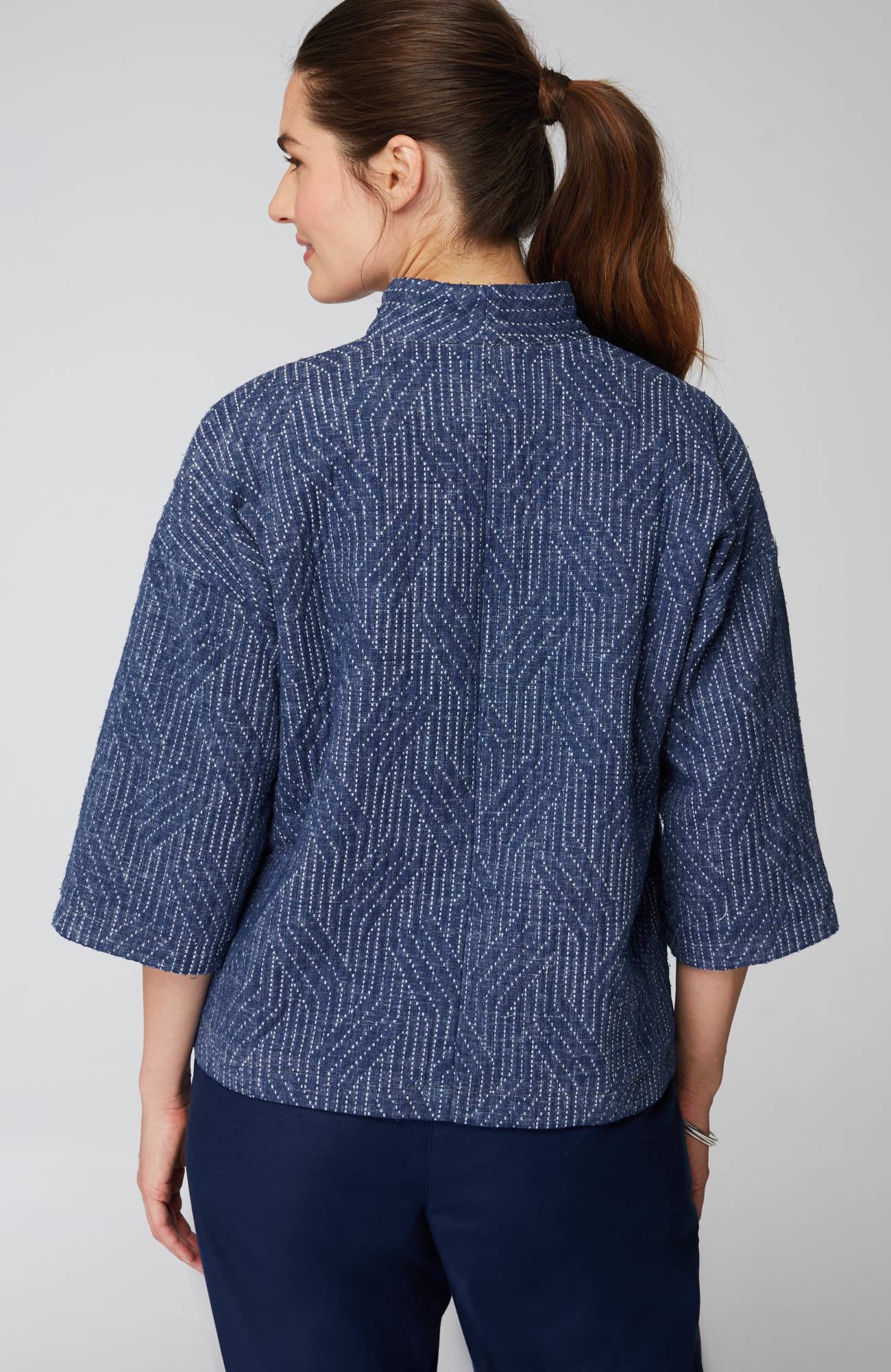 Pure Jill Square-Sleeve Jacket