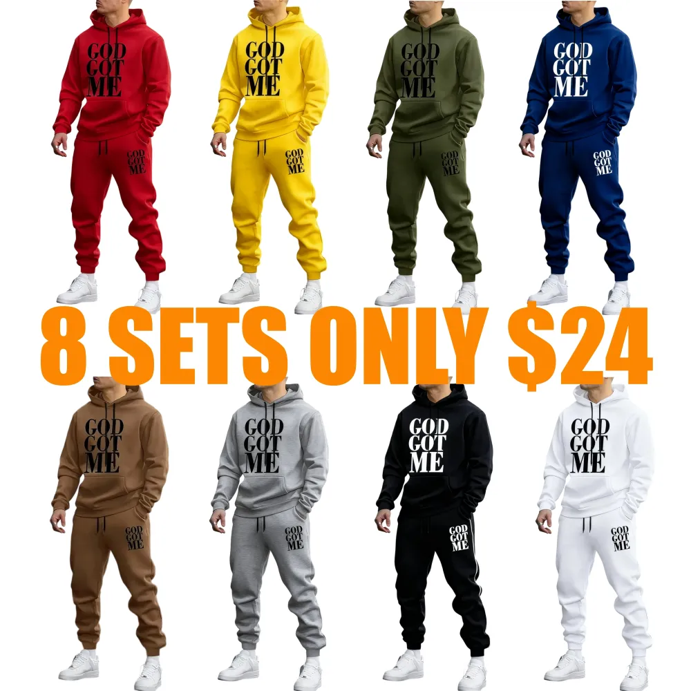 Casual Hoodie And Sweatpants Set