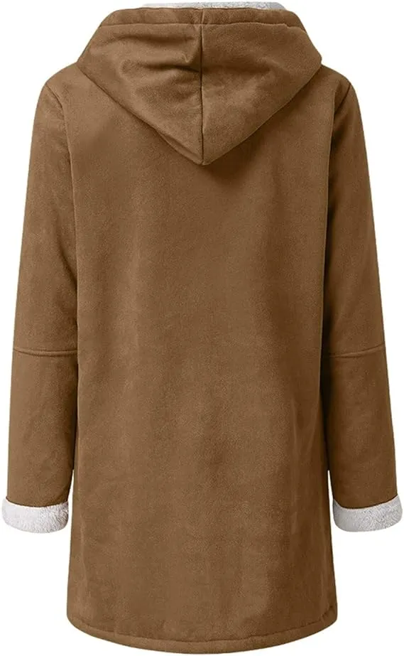 🔥Clearance Sale🔥 - Women's Winter Fleece Hoodie Jacket Suede Fall Sherpa Jacket
