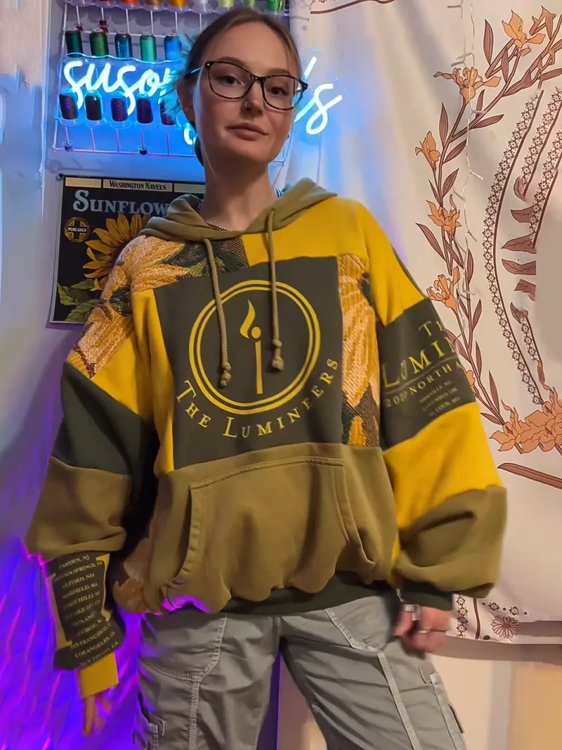 Yellow Streetwear Leisure Hoodie Sweatshirts