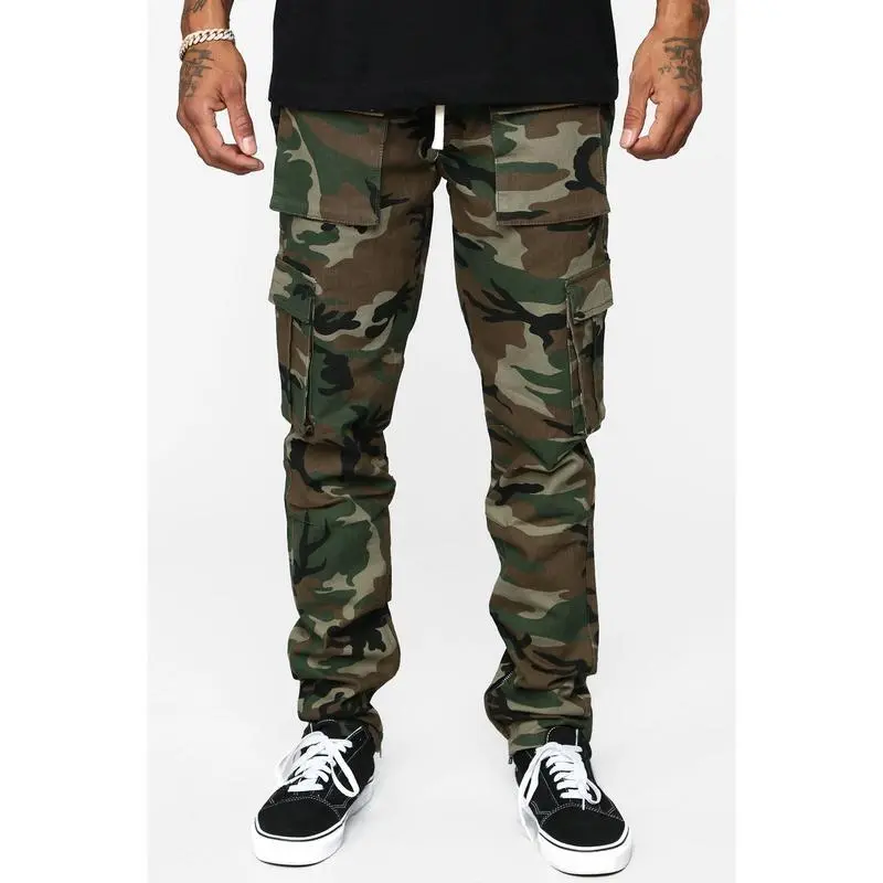 Men's Camo Print Cargo Pants