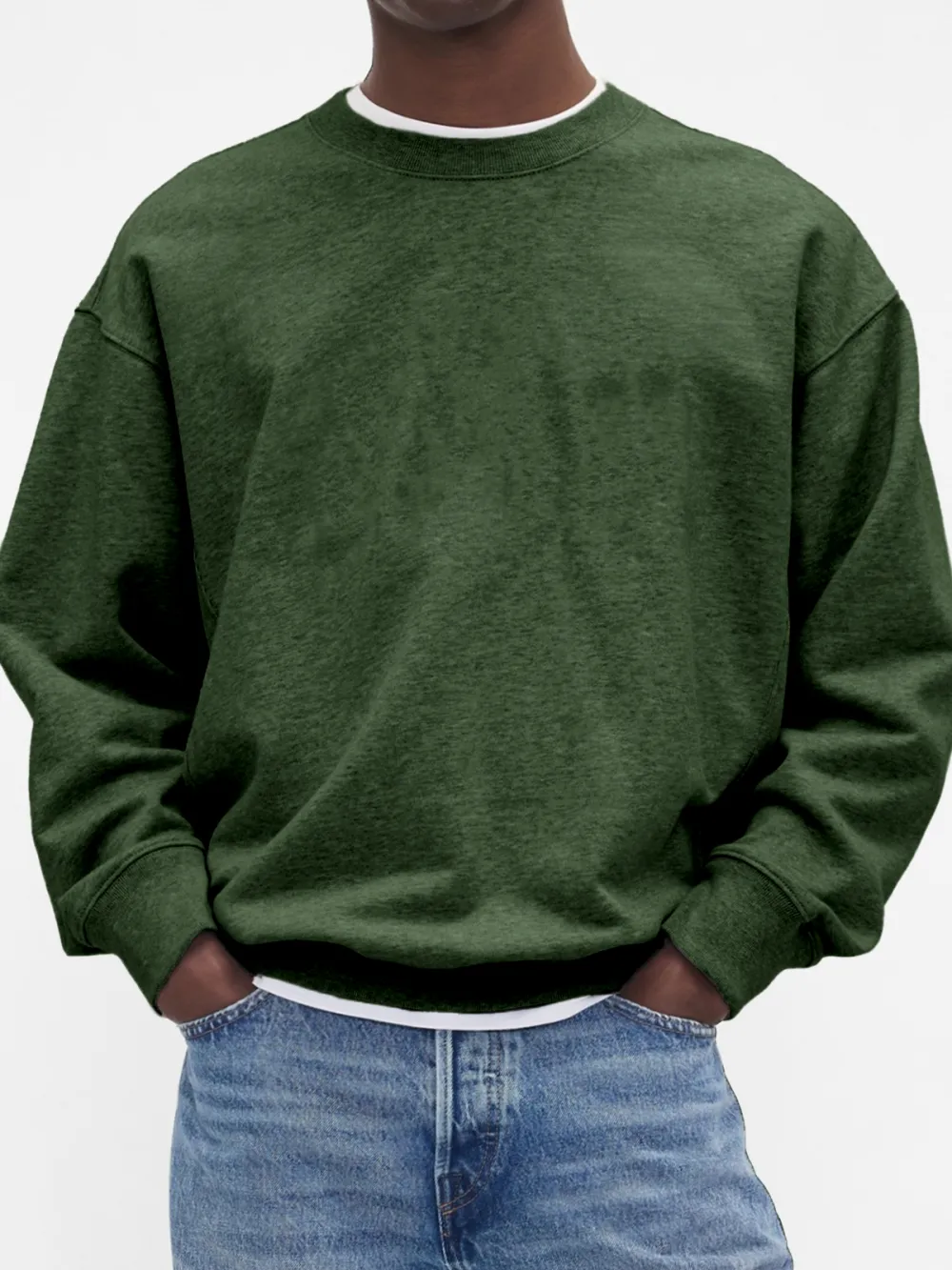 Men's Stylish Crewneck Basic Pullover Sweatershit