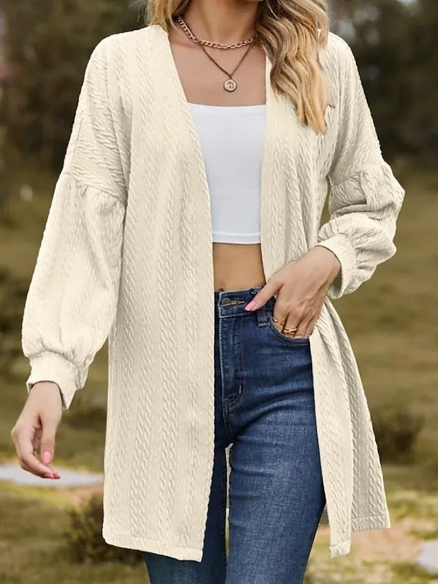Women's Dailywear Patchwork Solid Color Windproof Fashion Loose Fit Outerwear Long Sleeve Spring