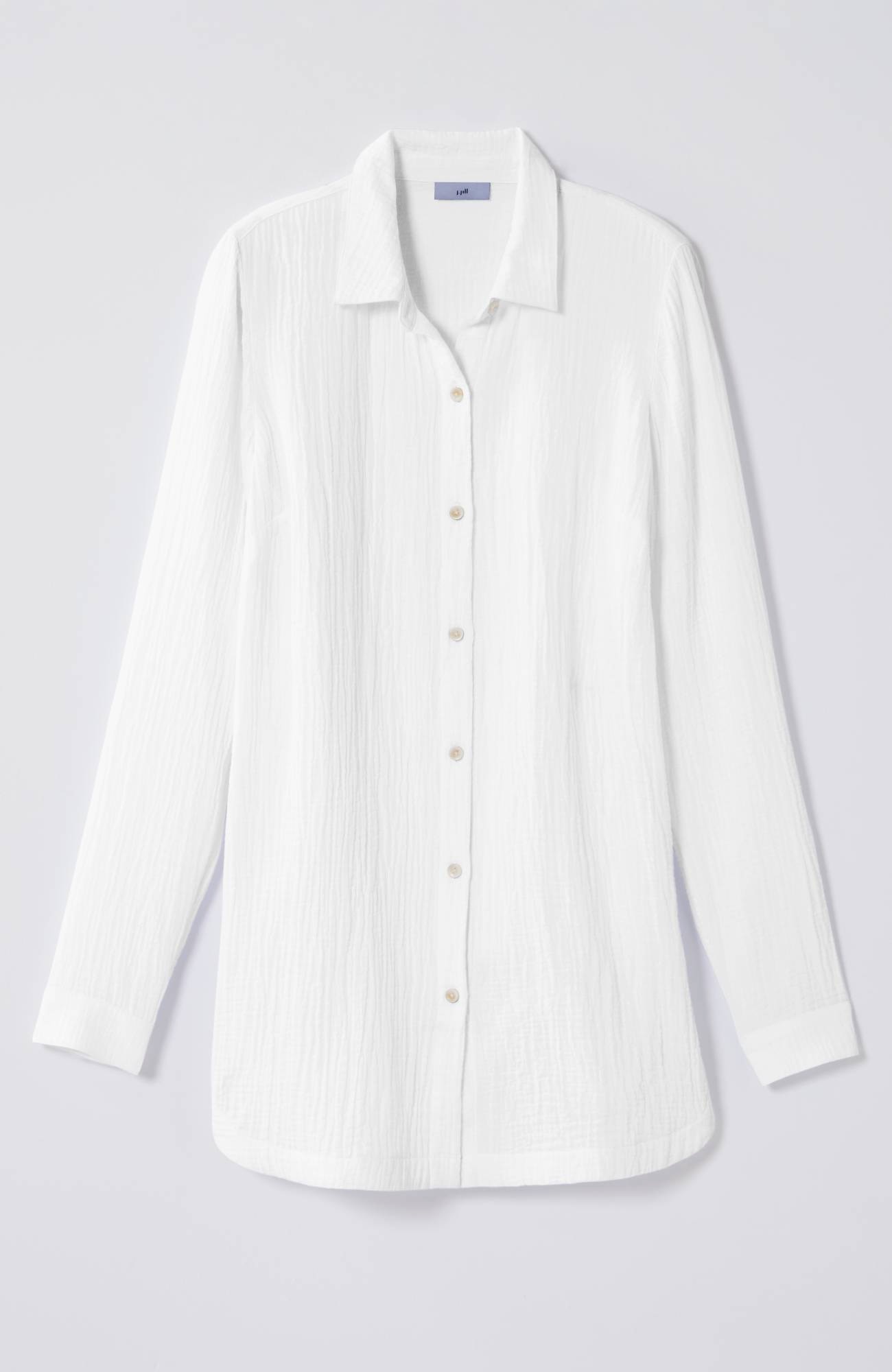 Cotton-Gauze Split-Hem Tunic