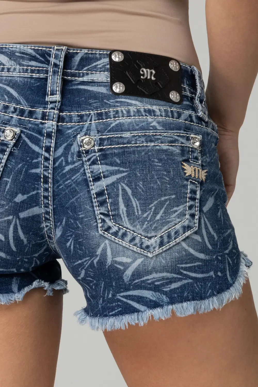Denim Palms Shorts