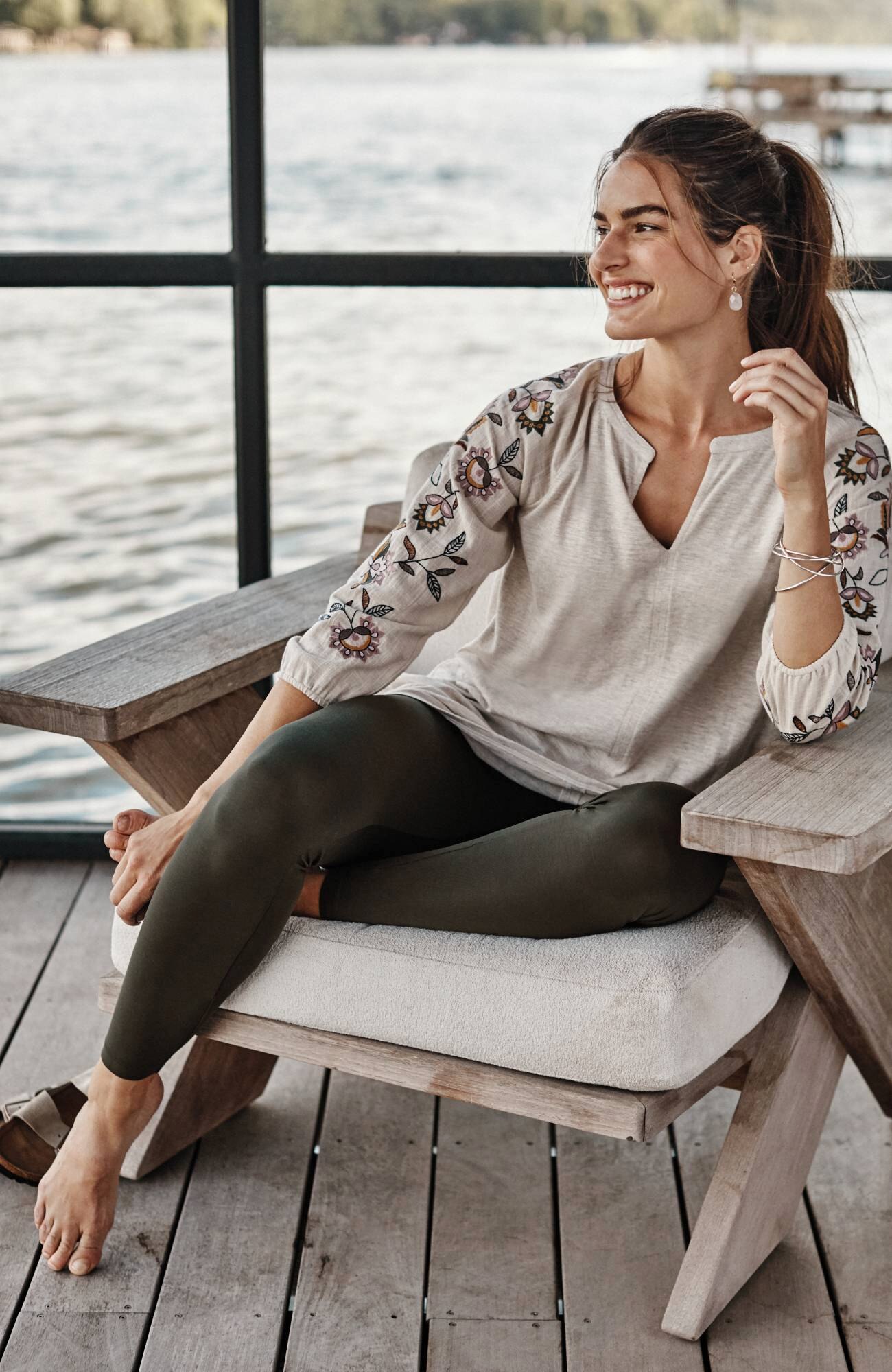 pima ankle-length leggings