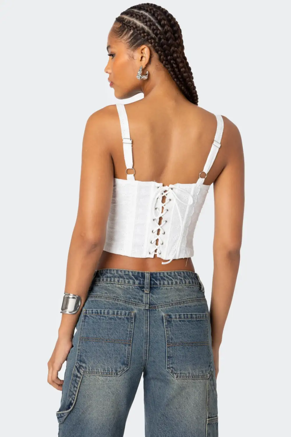 Garden Girl Ribbon Eyelet Corset