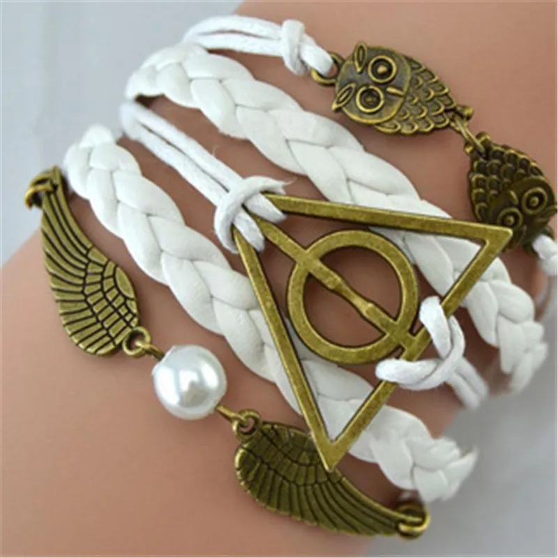 Owl Wings Peace Symbol Vintage All-match Bracelet