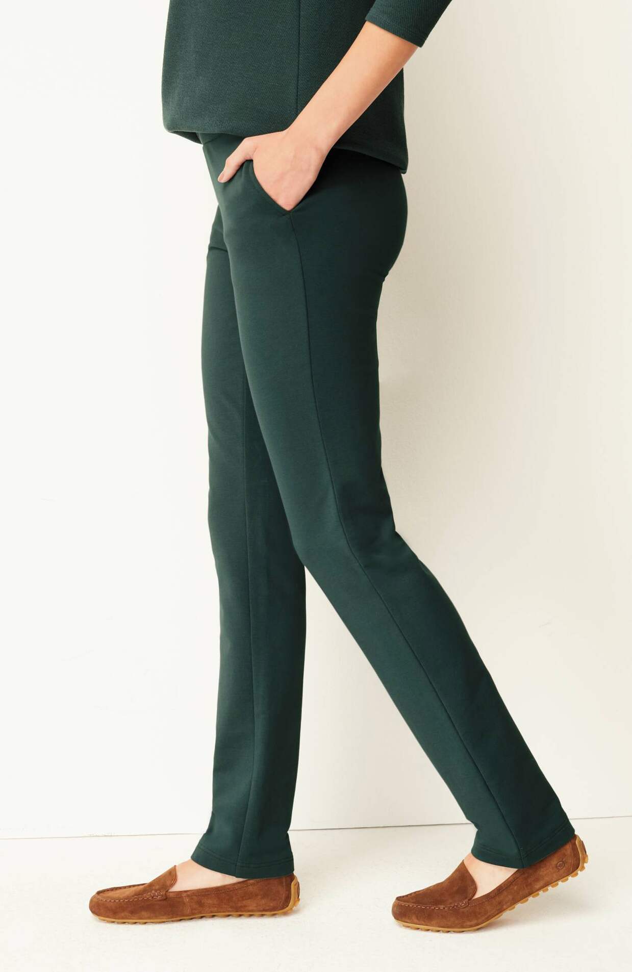 pure jill affinity slim-leg pants