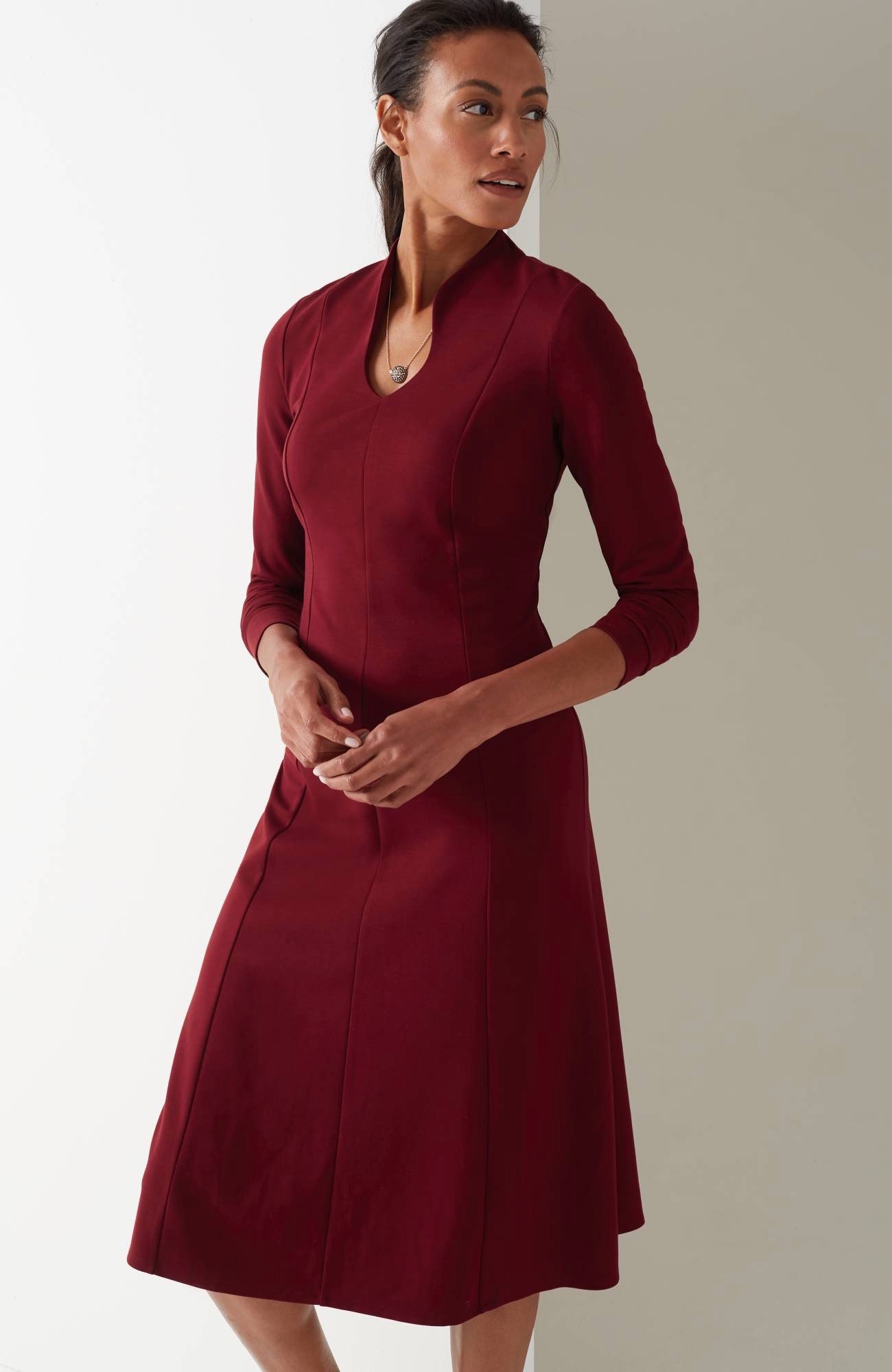 wearever double-face jersey dress