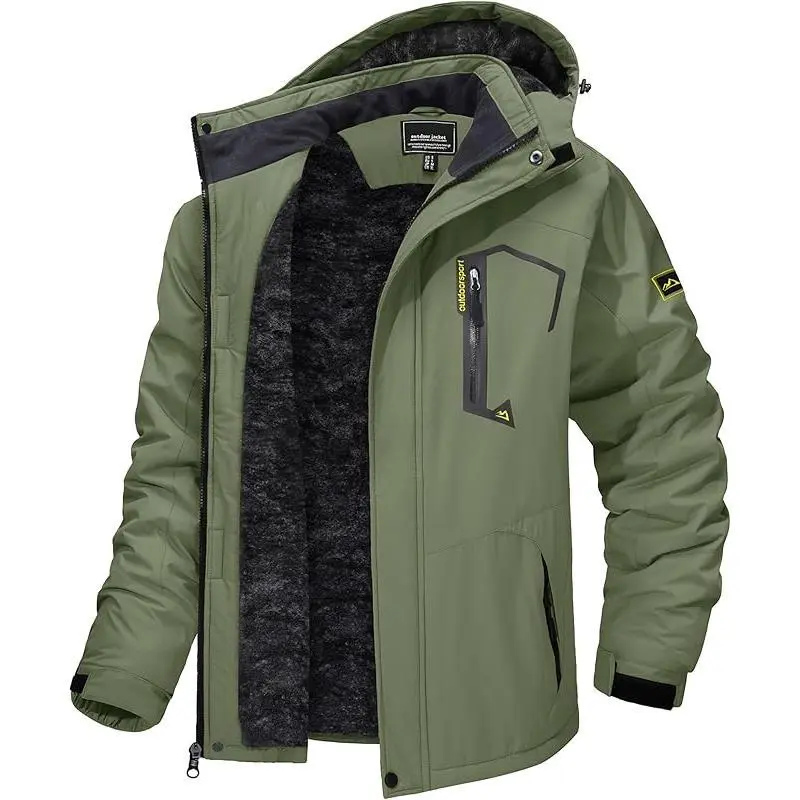 Men's Winter Skiing Jackets Water Resistant Fleece Coats