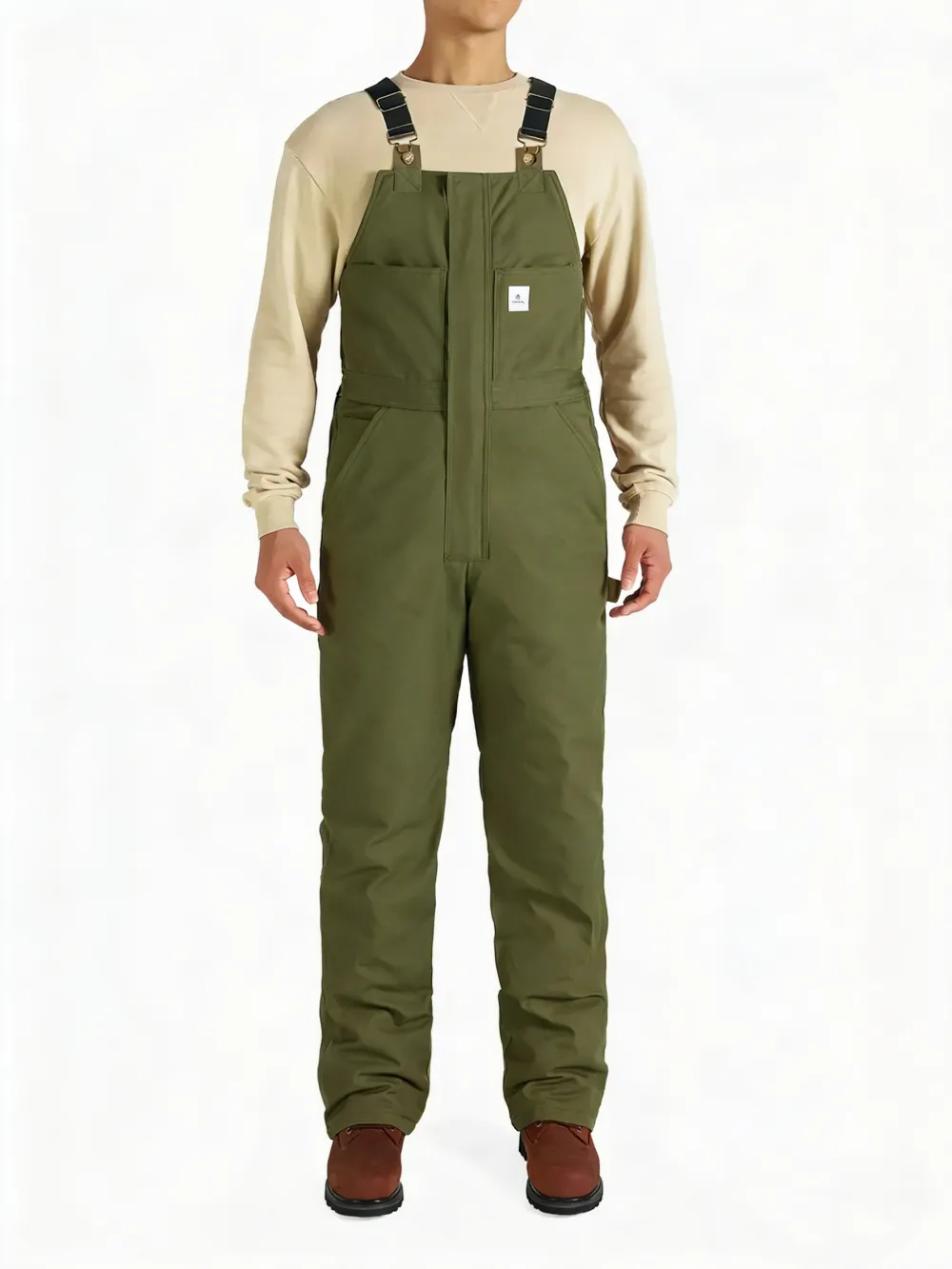 Men's Elastic Canvas Overalls - Loose and Lightweight Workwear