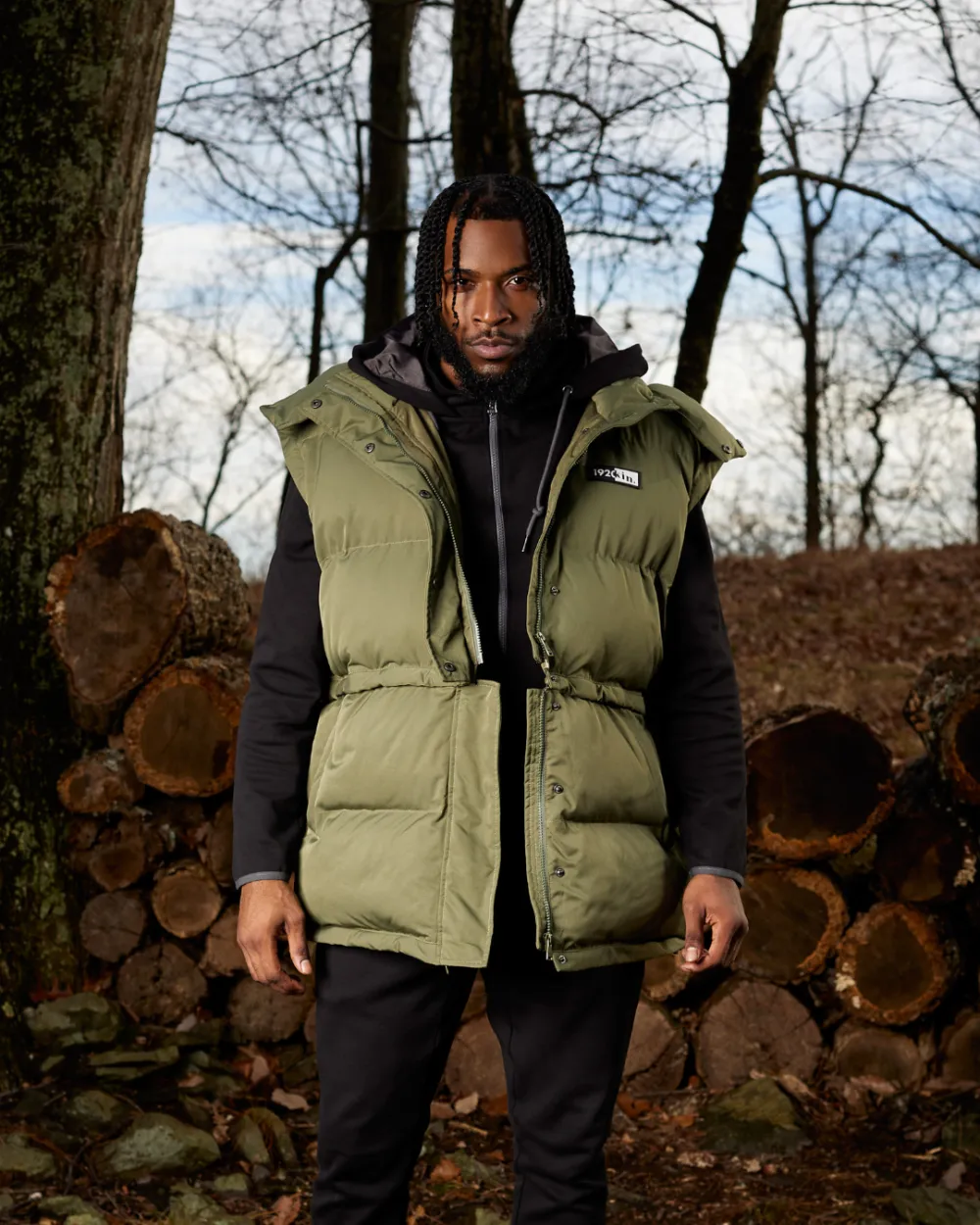Green Chive Mid Utility Puffer