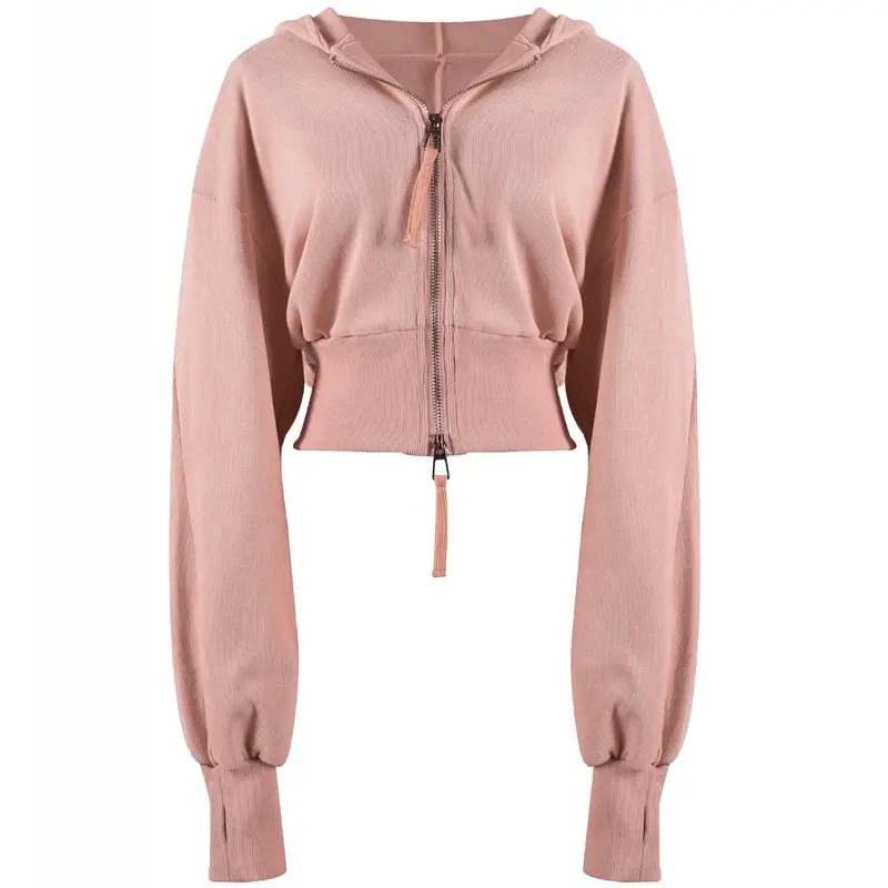 Women's Stylish Athletic Cropped Hoodie