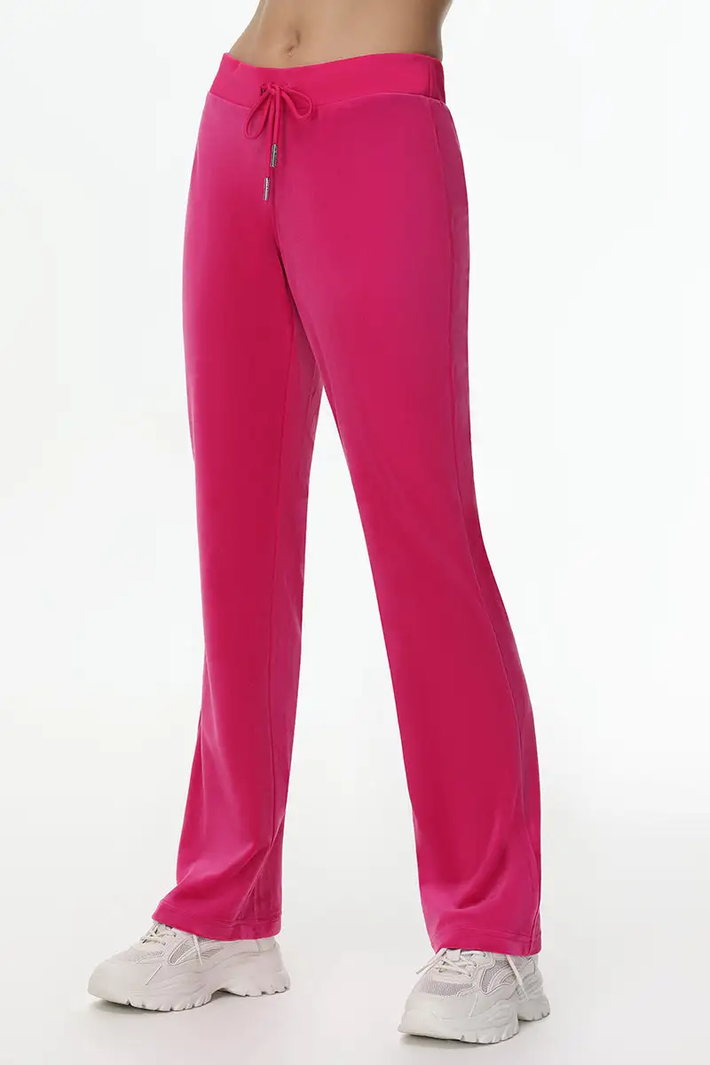 Technicolor Big Bling Velour Track Pants