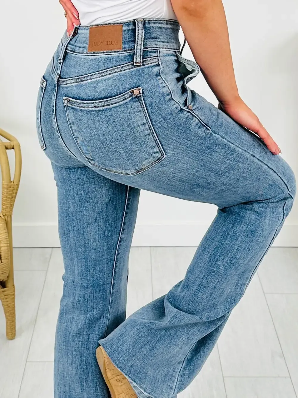 Judy Blue Stop and Stare Flare Jeans